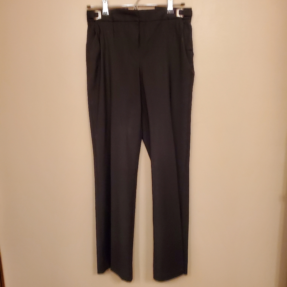 J. CREW black adjustable waist wide leg pants SIZE 2